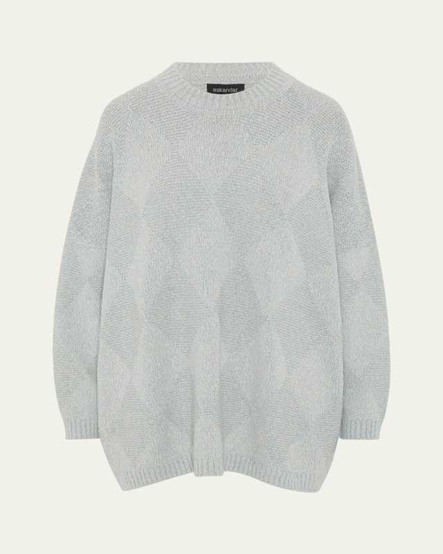 34 Width Round Neck Sweater (Mid Plus Length)